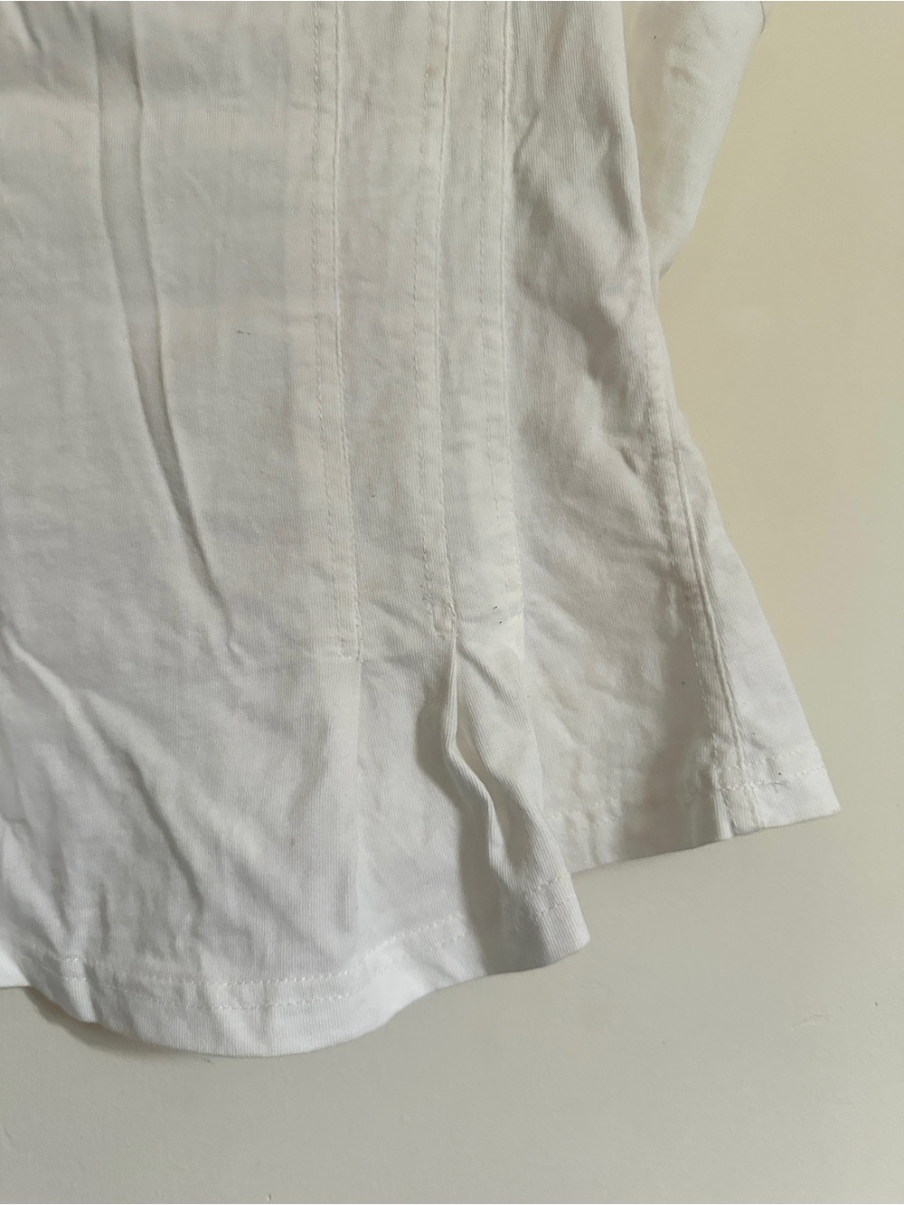 Pilcro White Square-Neck Pin-Tuck Cami - Picture 4 of 9